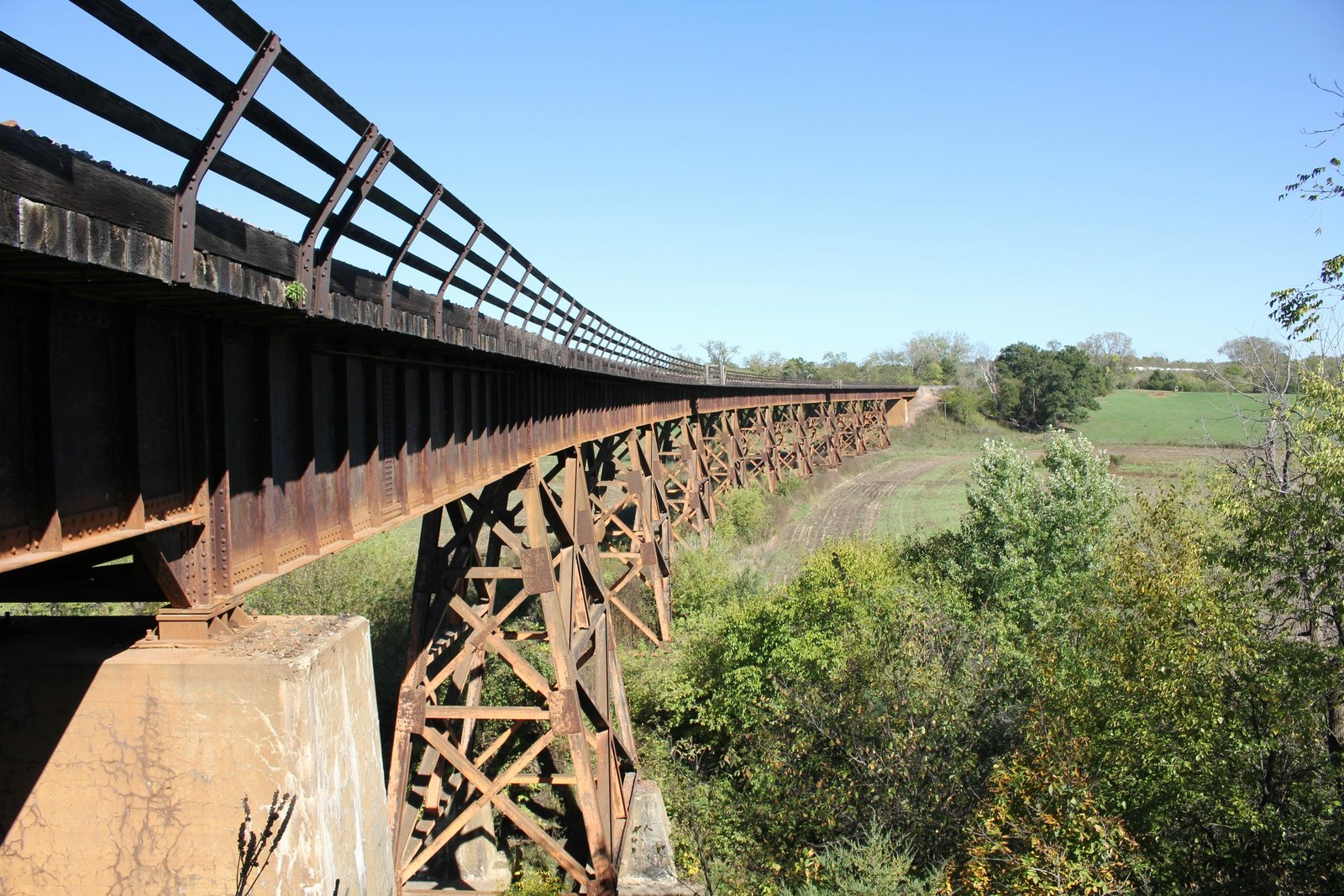 Looking east